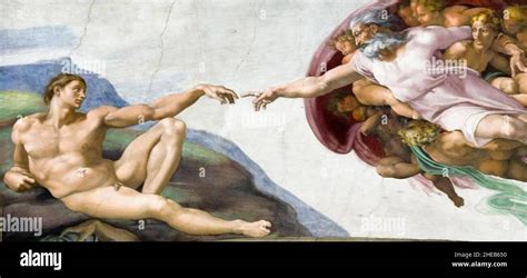 SISTINE CHAPEL The Creation by Michelangelo Stock Photo - Alamy