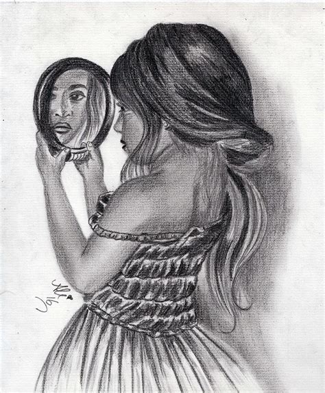 The Mirror Drawing by Bobby Dar | Fine Art America