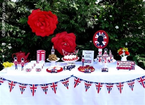 A British Inspired London UK Party with Printables - Party Ideas | Party Printables Blog