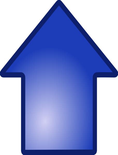 Big Blue Up Arrow Clip Art at Clker.com - vector clip art online ...