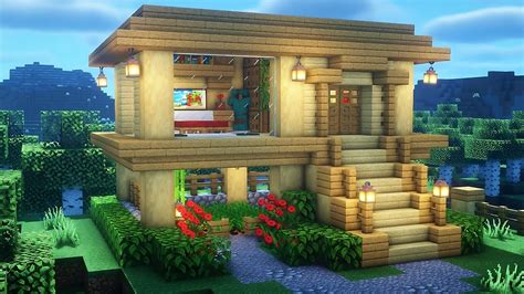 Oak and Birchwood House in Minecraft - TBM | TheBestMods