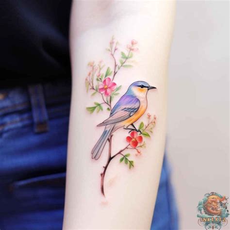 Feathers and Blooms: Exploring the Symbolism and Beauty of Bird with Flower Tattoos: 62 Designs ...