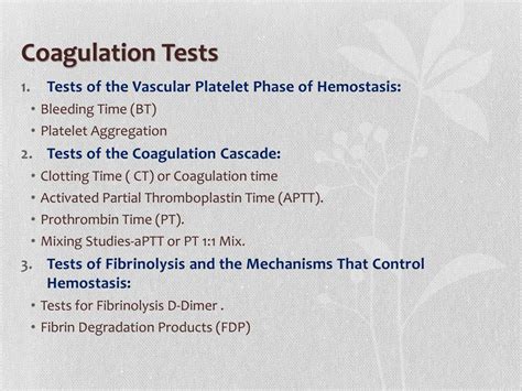 PPT - Coagulation Tests PowerPoint Presentation, free download - ID:856616