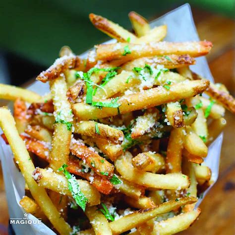 BAKED PARMESAN TRUFFLE FRIES - Sel Magique's fancy truffle fries