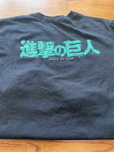 Attack on Titan Anime T Shirt Final Season black medi… - Gem