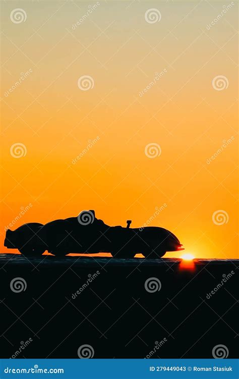 Car on a Sunset Background. Beautiful Landscape Stock Image - Image of concept, race: 279449043