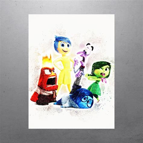 Inside Out Walt Disney Pixar Movie Poster FREE US SHIPPING | Walt disney pixar, Disney pixar ...