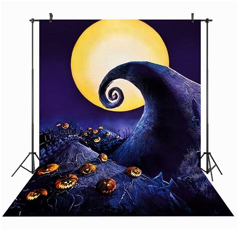 Buy Maijoeyy 5x7ft Nightmare Before Christmas Backdrops for Halloween ...