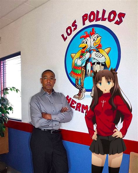 Gus Fring and Rin Tohsaka at Los Pollos Hermanos | Pollos hermanos, Gustavo fring, Dibujo surf