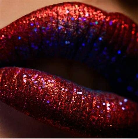 Red Glitter Lips | Glitter lips, Beauty hacks lips, Beautiful lips