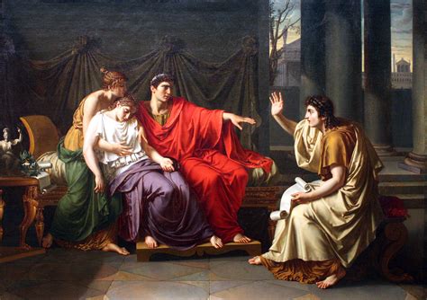 Virgil Reading The Aeneid To Augustus, Octavia, And Livia, Painted By Jean-Baptiste Wicar (1762 ...