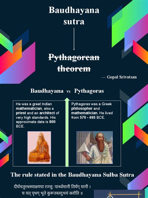 Baudhayana Sutra: Pythagorean Theorem | PDF | Classical Geometry | Geometry