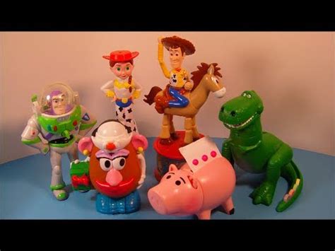 1999 DISNEY'S TOY STORY 2 SET OF 6 CANDY DISPENSERS MCDONALD'S HAPPY ...