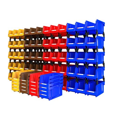 Plastic Storage Box Parts Storage Bin Plastic Storage Bin with Divider ...