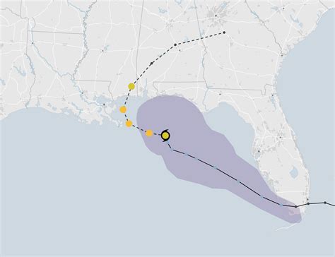 Hurricane Sally Path Map