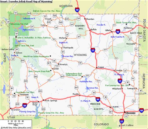 map of wyoming - Google Search | Born In The U.S.A. - The West ...