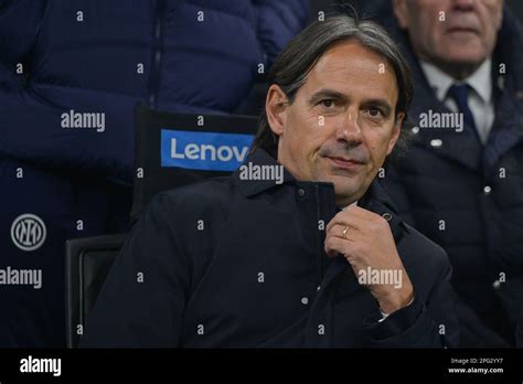 Coach Simone Inzaghi Inter Fc during the Italian Serie A football match ...