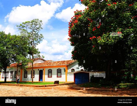 Beautiful colonial houses in Tiradentes, Brazil Stock Photo - Alamy