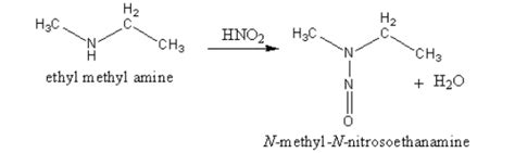 How are ethylamine and ethyl methyl amine distinguished by using nitrous acid?