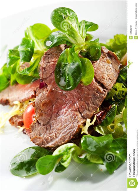 Beef Salad stock image. Image of healthy, leaf, roast - 42499287