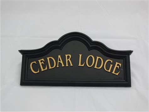 Traditional cast iron house name sign custom made by Lumley Designs UK