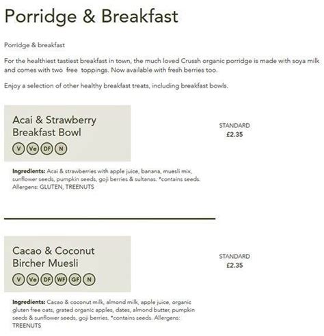 Crussh Menu, Menu for Crussh, Strand, London - Zomato UK