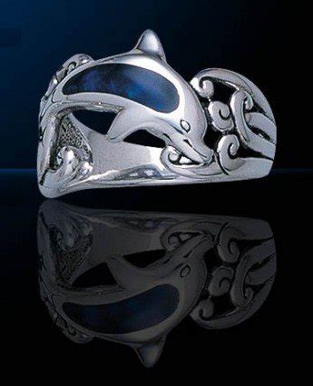 Single Sterling Silver Dolphin Ring