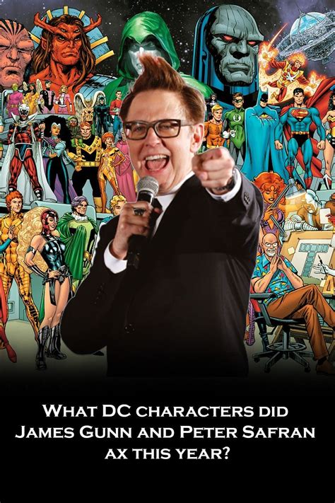 What dc characters did james gunn and peter safran ax this year – Artofit