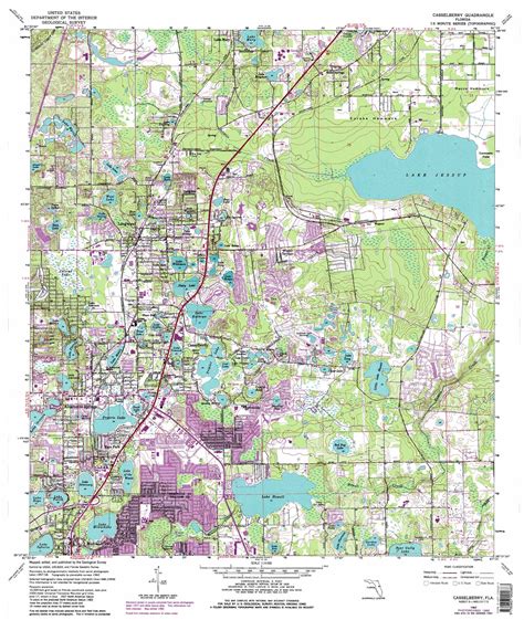 Casselberry topographic map, FL - USGS Topo Quad 28081f3