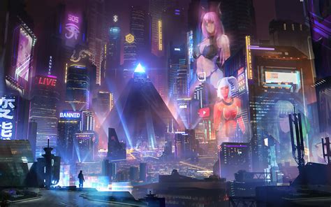 2560x1600 Cyberpunk City 4k Wallpaper,2560x1600 Resolution HD 4k Wallpapers,Images,Backgrounds ...