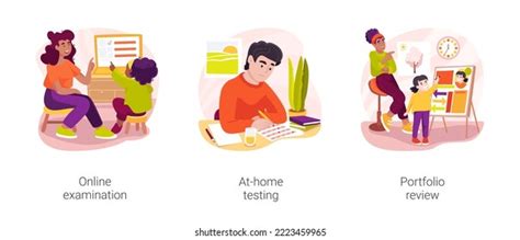 Elementary School Student Assessment Isolated Cartoon Stock Vector ...