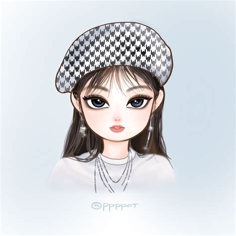 Kawaii Cartoon Blackpink Cute Jennie Wallpaper - Land to FPR