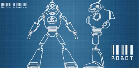 Robot BluePrint by Byakkuran on DeviantArt