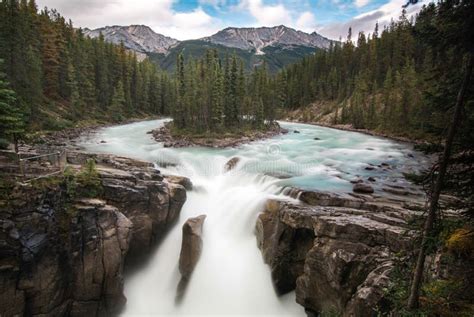 Sunwapta Falls Jasper National Park Stock Image - Image of scenic, mountain: 121341921