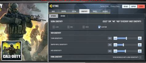 Call of Duty Mobile auto shoot settings - Modern Warfare