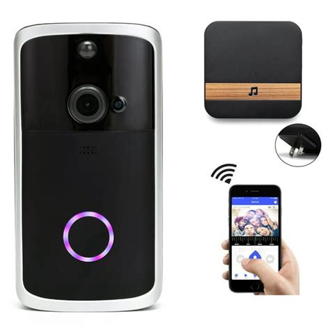 YouLoveIt Smart WiFi Doorbell, Video Doorbell WiFi Smart Wireless Doorbell Night Vision Camera ...