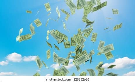 Money Falling Sky Stock Illustration 128232626 | Shutterstock