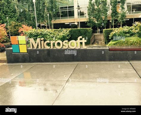 Microsoft campus, Redmond, Seattle - Washington, Usa Stock Photo, Royalty Free Image: 129898387 ...