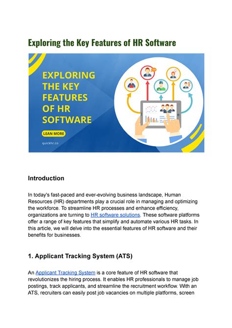 Exploring the Key Features of HR Software - Exploring the Key Features ...