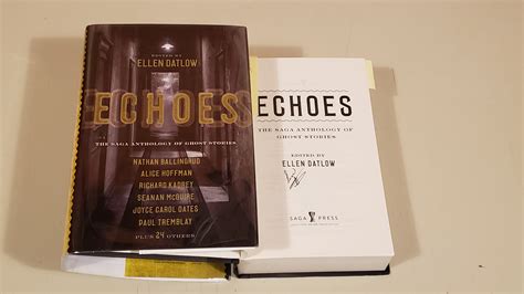 Echoes: The Saga Anthology Of Ghost Stories: Signed by Datlow, Ellen ...