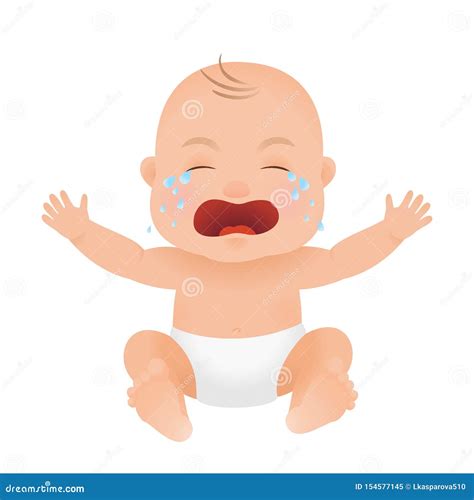 Cartoon Baby Crying Clipart