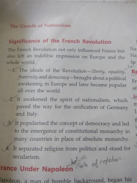 Mention any five impacts of french revolution on france .... - Brainly.in