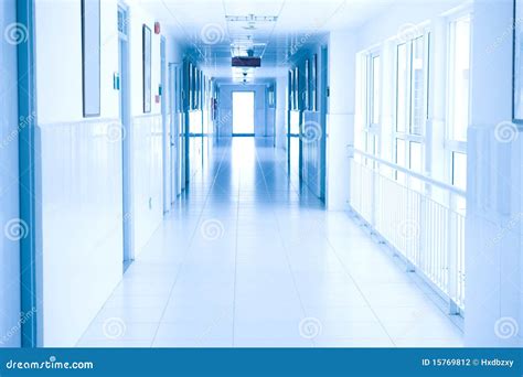 Hospital hallway stock photo. Image of hallway, light - 15769812