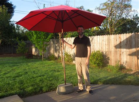 Easy, Illustrated Instructions on How to Make a Concrete Patio Umbrella Stand