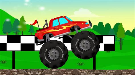 The Monster Truck | Trucks for Childrens | Stunts & Actions - YouTube