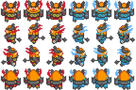 Emboar Walking Sprite Sheet by Phalio on DeviantArt