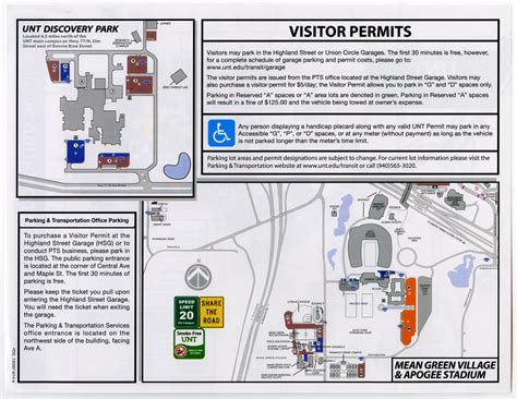 [University of North Texas: Campus Map, Parking Map, 2014-2015] - Side 2 of 2 - The Portal to ...