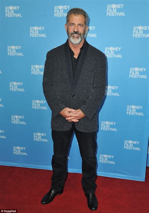 Mel Gibson shows off his bushy salt and pepper beard at Blood Father screening in Sydney | Daily ...