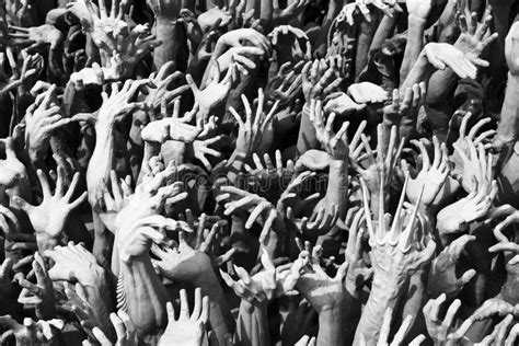 Hands of Evils in Hell in Buddhism Culture Editorial Photo - Image of ...