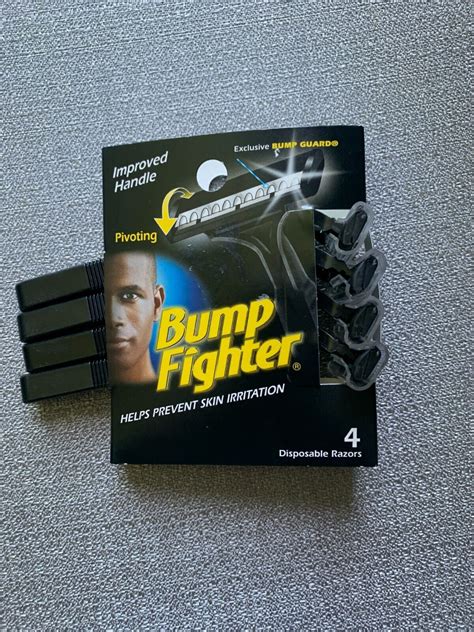 BUMP FIGHTER DISPOSABLE RAZOR PACK OF 4 RAZORS NEW SEALED | eBay